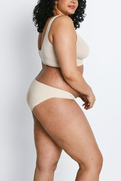 Curve Seamless Bikini Knickers 3 Pack - Beige