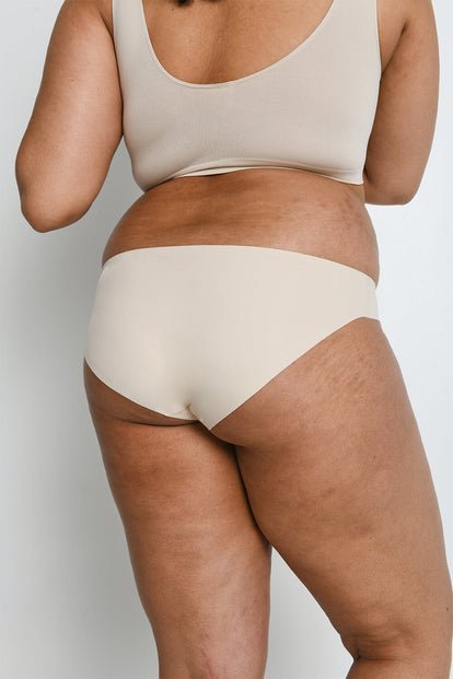 Curve Seamless Bikini Knickers 3 Pack - Beige