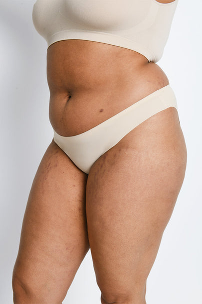 Curve Seamless High Leg Knickers 3 Pack - Beige