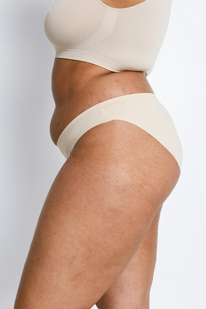 Curve Seamless High Leg Knickers 3 Pack - Beige