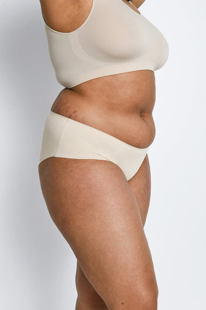 Curve Seamless Midi Knickers 3 Pack - Beige