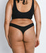 Curve Cotton Thongs 3 Pack - Black