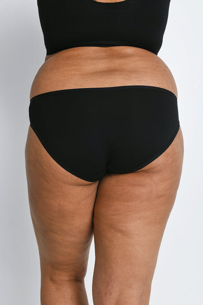 Curve Cotton Bikini Knickers 3 Pack - Black