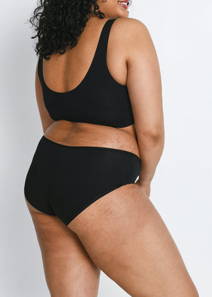 Curve Cotton Midi Knickers 3 Pack - Black