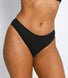 Cotton High Leg Knickers 3 Pack - Black