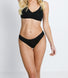 Cotton Bikini Knickers 3 Pack - Black