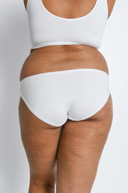 Curve Cotton Bikini Knickers 3 Pack - White