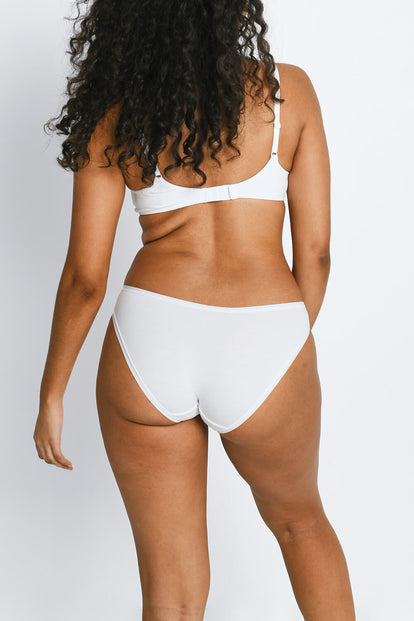 Cotton Bikini Knickers 3 Pack - White