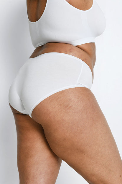 Curve Cotton Midi Knickers 3 Pack - White