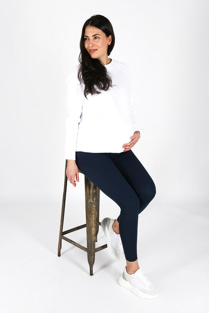 Maternity Revitalise 7/8 Leggings - Navy Blue