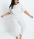 Brushed Cotton Pyjama Set - Light Grey