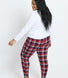 Curve Soft Touch Pyjama Set - Navy & Red Check