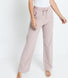 Ribbed Wide Leg Trousers - Pink