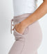 Ribbed Wide Leg Trousers - Pink