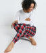 Soft Touch Pyjama Set - Navy & Red Check