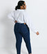 Curve Slim Fit Mom Jeans - Dark Blue