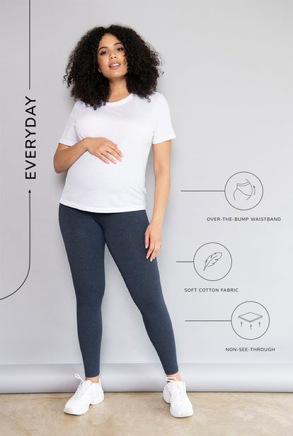 Maternity Everyday Leggings - Infinity Blue