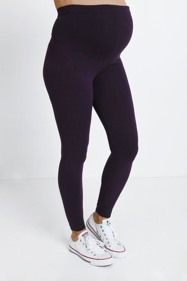 Maternity Everyday Leggings - Acai Purple