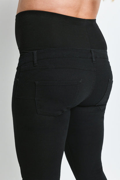 Maternity Cropped Jeggings - Black