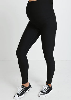 Maternity Winter Everyday Leggings - Black