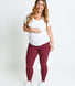 Maternity Everyday Leggings - Burgundy Animal Print