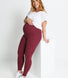 Maternity Everyday Leggings - Burgundy Animal Print