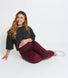 Maternity Everyday Cropped Leggings - Burgundy