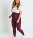 Maternity Lightweight Everyday Leggings - Burgundy