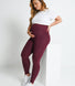 Maternity Lightweight Everyday Leggings - Burgundy