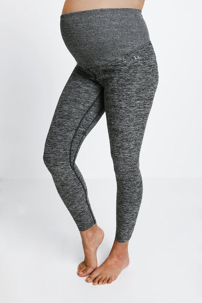 Maternity Luxe Loungewear Leggings - Dark Grey Marl