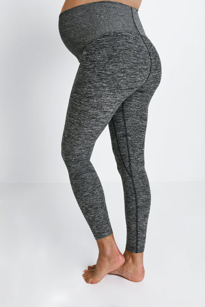 Maternity Luxe Loungewear Leggings - Dark Grey Marl