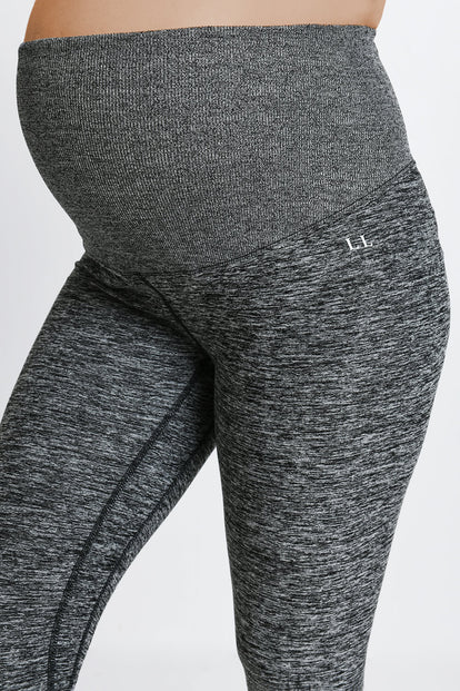 Maternity Luxe Loungewear Leggings - Dark Grey Marl