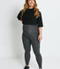 Maternity Lightweight Everyday Leggings - Dark Grey Marl