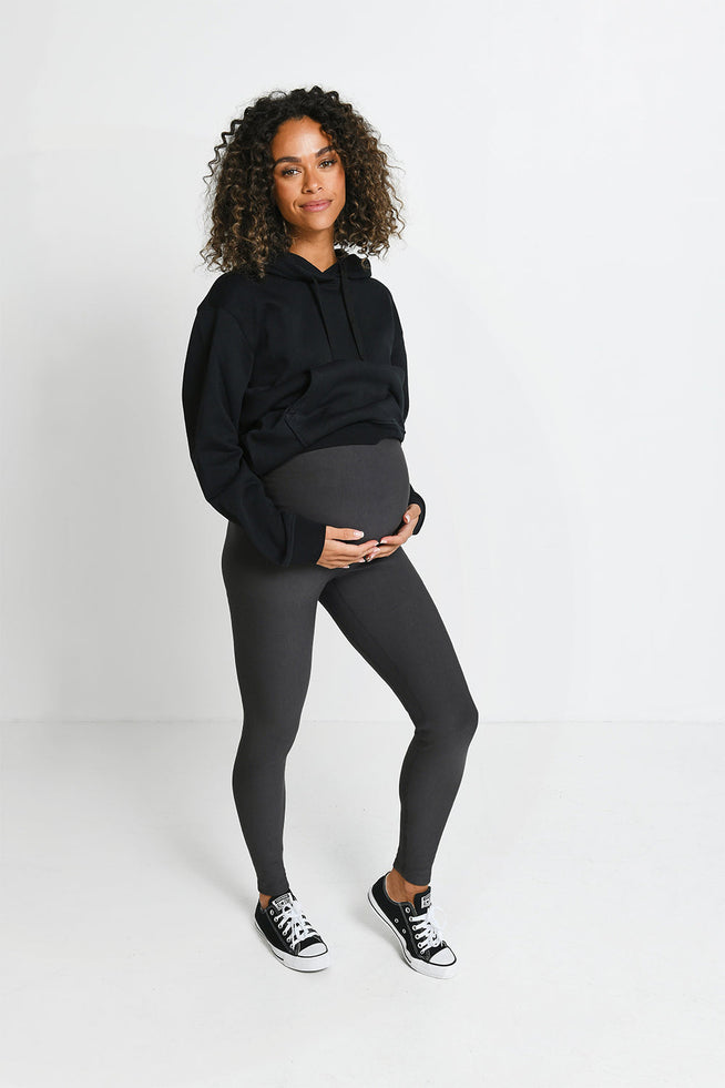 Maternity Winter Everyday Leggings - Dark Grey