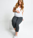 Maternity Everyday Cropped Leggings - Dark Grey Marl