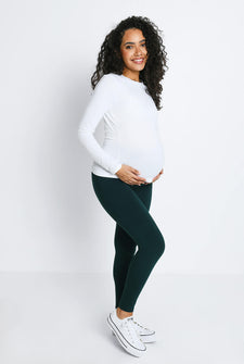 Maternity Everyday Leggings - Forest Green