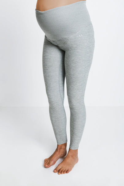 Maternity Luxe Loungewear Leggings - Light Grey Marl