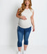 Maternity Cropped Jeggings - Mid Blue