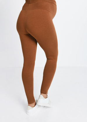 Maternity Everyday Leggings - Mocha Brown