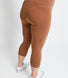 Maternity Everyday Cropped Leggings - Mocha Brown