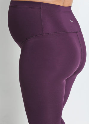 Maternity Focus 7/8 Sports Leggings - Mulberry Plum