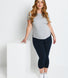 Maternity Everyday Cropped Leggings - Navy Blue