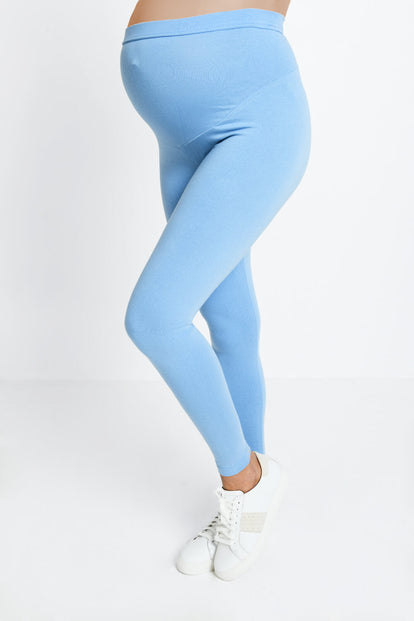 Maternity Everyday Leggings - Powder Blue