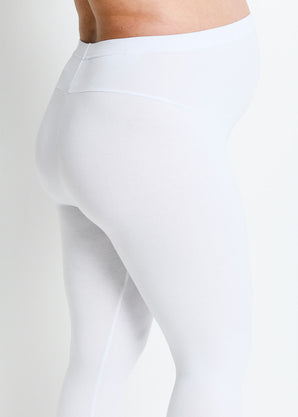 Maternity Everyday Cropped Leggings - White