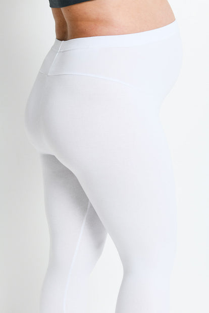 Maternity Everyday Cropped Leggings - White