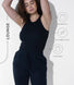 Curve Cotton Rib Tank - Black