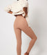 Curve Ribbed Leggings - Cappuccino