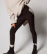 Winter Everyday High Waisted Leggings - Espresso Brown