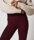 Winter Everyday High Waisted Leggings - Burgundy