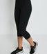 Energise Cropped High Waisted Gym Leggings - Midnight Black